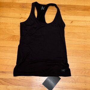 NWT brand new Arcteryx merino wool small black racerback tank A2B